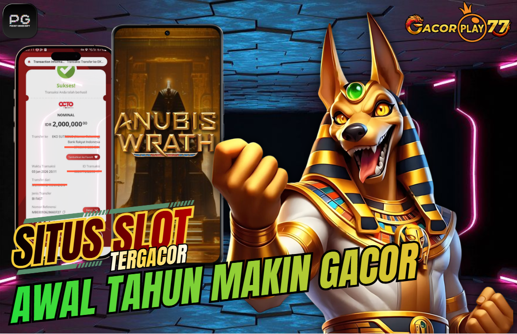 Selamat kepada user id : ek******24 Wede Rp 2.000.000 di Game ANUBIS WRATH PG SOFT Cair Gk Sampe 1 Menit! Menang Mudah di Gacorplay77